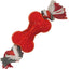 Ethical Play Strong Bone Mini W/Rope Red Dog Toy 3.5’ {L + b}603052