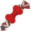 Ethical Play Strong Bone Mini W/Rope Red Dog Toy 3.5" {L+b}603052 077234541029