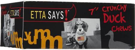 Etta Says Crunchy Duck Chew For Dogs-7-inch-{L+x} 853994001917