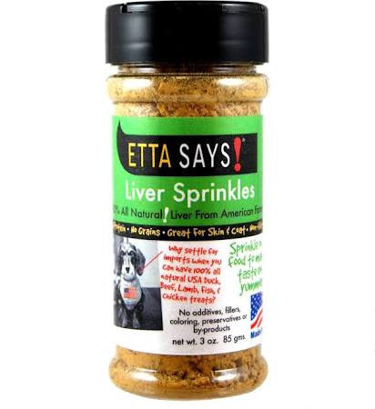 Etta Says Dog Natural Liver Sprinkles 3oz !!{L+x} 853994001245