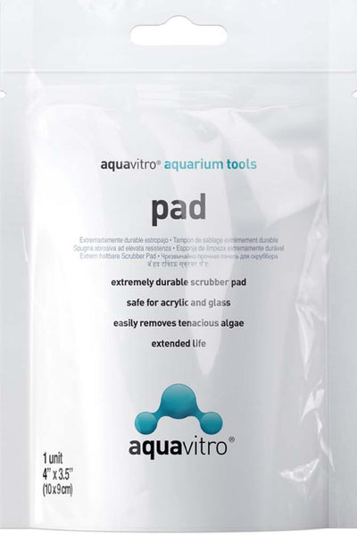 aquavitro Scrub Pad for Glass & Acrylic Aquariums White 4 In X 3.5 in, 1 pk 000116070027