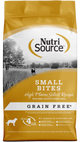 NutriSource Select Recipe Small Bites Grain Free Dry Dog Food High Plains Select 4 lb 073893299844