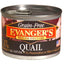 Evanger’s Grain - Free Wet Dog & Cat Food Quail 6oz 24pk