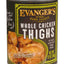 Evanger's Hand Packed Wet Dog Food Whole Chicken Thighs 12oz 12pk