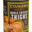 Evanger’s Hand Packed Wet Dog Food Whole Chicken Thighs 12oz 12pk