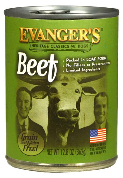 Evanger's Heritage Classic Wet Dog Food Beef 12.8oz 12pk