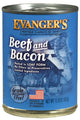 Evanger’s Heritage Classic Wet Dog Food Beef & Bacon 12.8oz 12pk