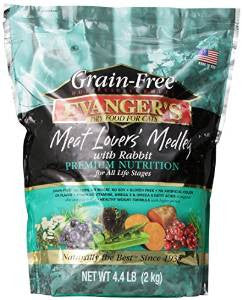 Evangers Grain Free Meat Lover’s Medley With Rabbit Dry Cat Food - 4.4 - lb - {L - 1}