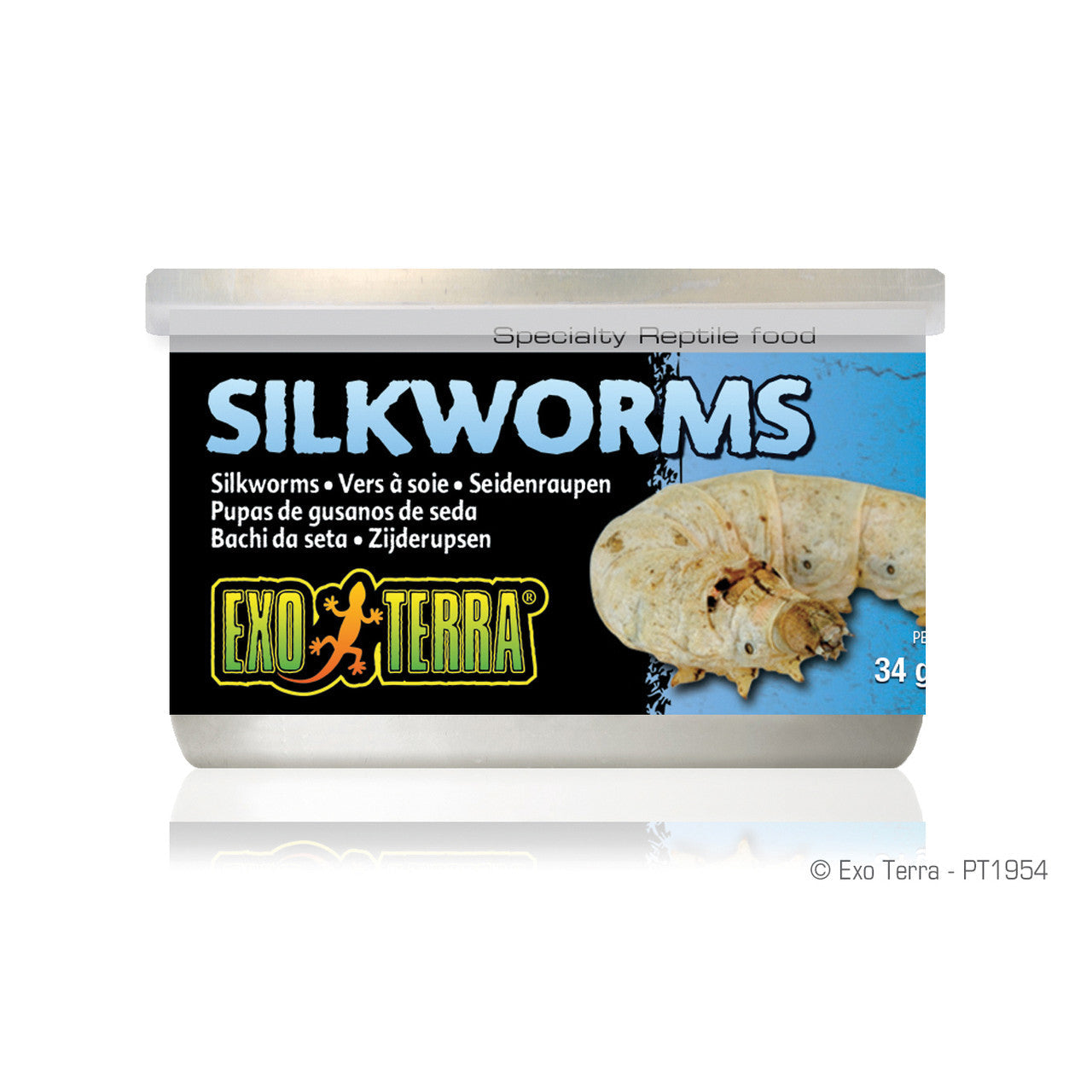 Exo Terra Canned Silkworms, 1.2 oz 015561219549