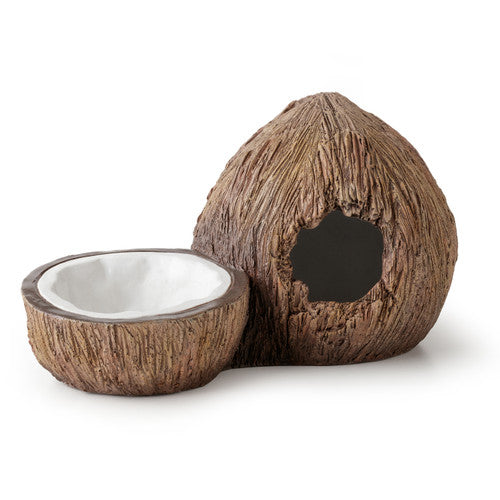 Exo Terra Coconut Hide & Water Dish - Reptile