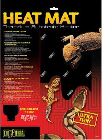 Exo Terra Heat Mat 16w Terrarium Substrate Htr Pt2017{L + 7} - Reptile