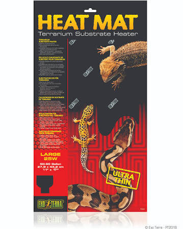 Exo Terra Heat Mat 25w Terrarium Substrate Htr Pt2018 - Reptile