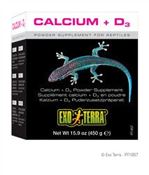 Exo Terra Reptile Calcium + Vit D3 3.2oz Pt1856{L + 7}
