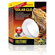 Exo Terra Solar Glo Mercury Vapor Lamp 80w Pt2334{L + 7} - Reptile