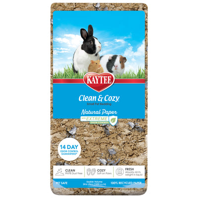 Kaytee Clean & Cozy Natural Paper with Extreme Odor Control Bedding 24.6 l 071859007212