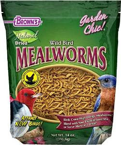 F.M. Brown’s Garden Chic! Natural Dried Mealworms Bird Food 14z {L + 1}423257