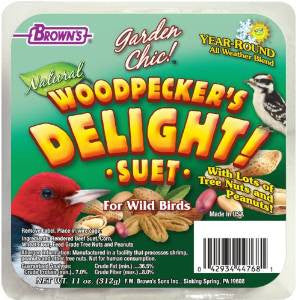 F.M. Brown's Garden Chic! Woodpeckers Suet 8/11.5oz {L+1} C= 423081 042934447681