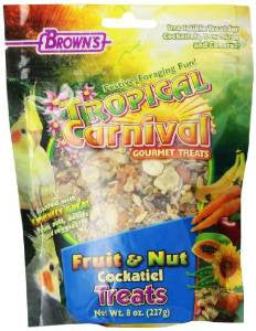 F.M. Brown’s Tropical Carnival Fruit Nut Cockatiel Treat 8oz - 94186 {L + 1}423221 - Bird