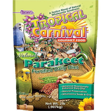 F.M. Brown’s Tropical Carnival Natural Keet Food 2lbc=6 {L + 1} C= 423697 - Bird