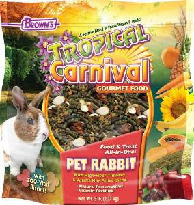 F.M. Brown’s Tropical Carnival Rabbit Food 5lb {L + 1}423675 - Small - Pet