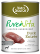 NutriSource PureVita LID Pate Grain Free Wet Dog Food Duck Entrée 12ea/12.3 oz 073893061083