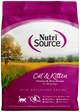 NutriSource Cat & Kitten All Life Stages Dry Cat Food Chicken & Rice 12 lb 073893280217