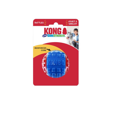 KONG CoreStrength Rattlez Dog Toy Ball Large 035585502038