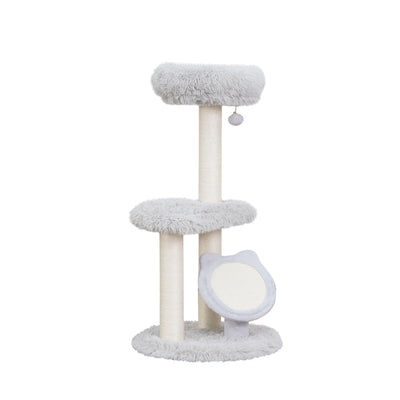 PetPals Rockview 2-Level Cat Tree Ivory 37 in 818483018692