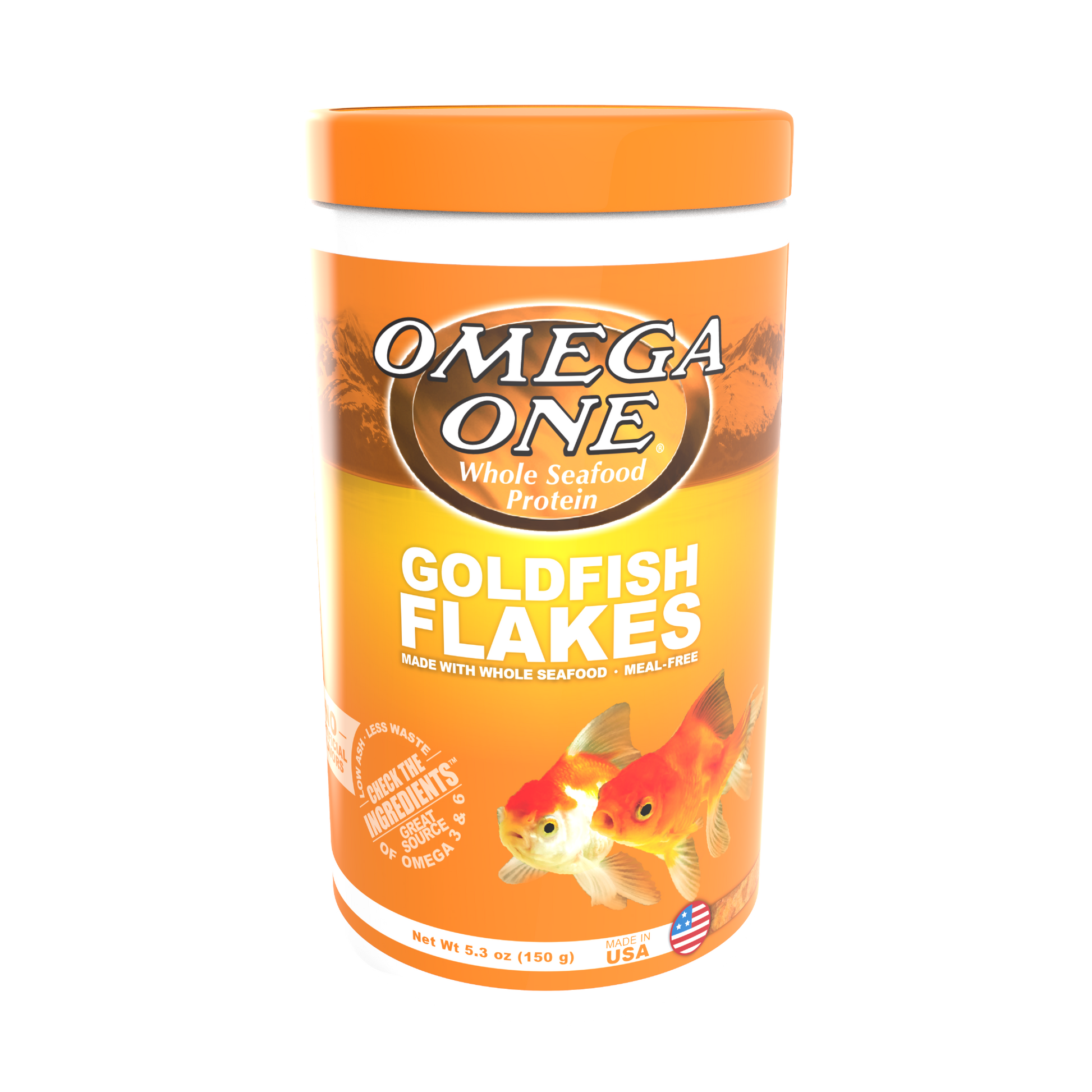 Omega One Goldfish Flakes Fish Food 5.3 oz 698220015616