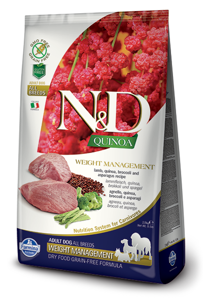 Farmina N&d Quinoa Functional Weight Management Lamb Adult Dog 5.5lb {L + 1x}