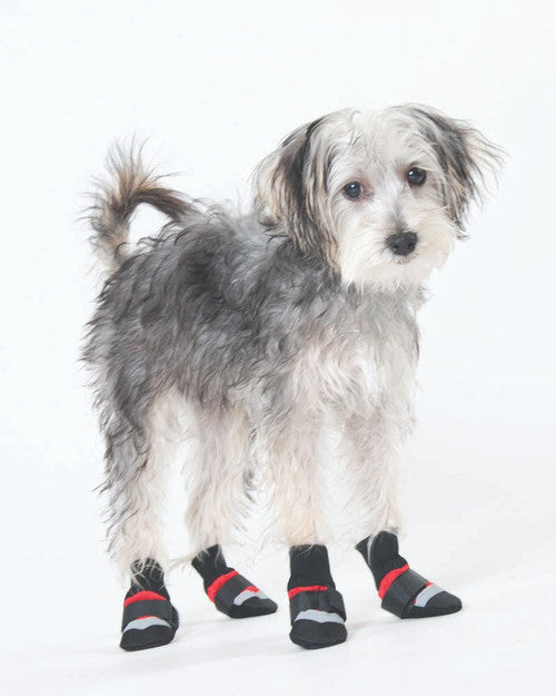 Fashion Pet Extreme All Weather Boots Red/Black LG - Dog