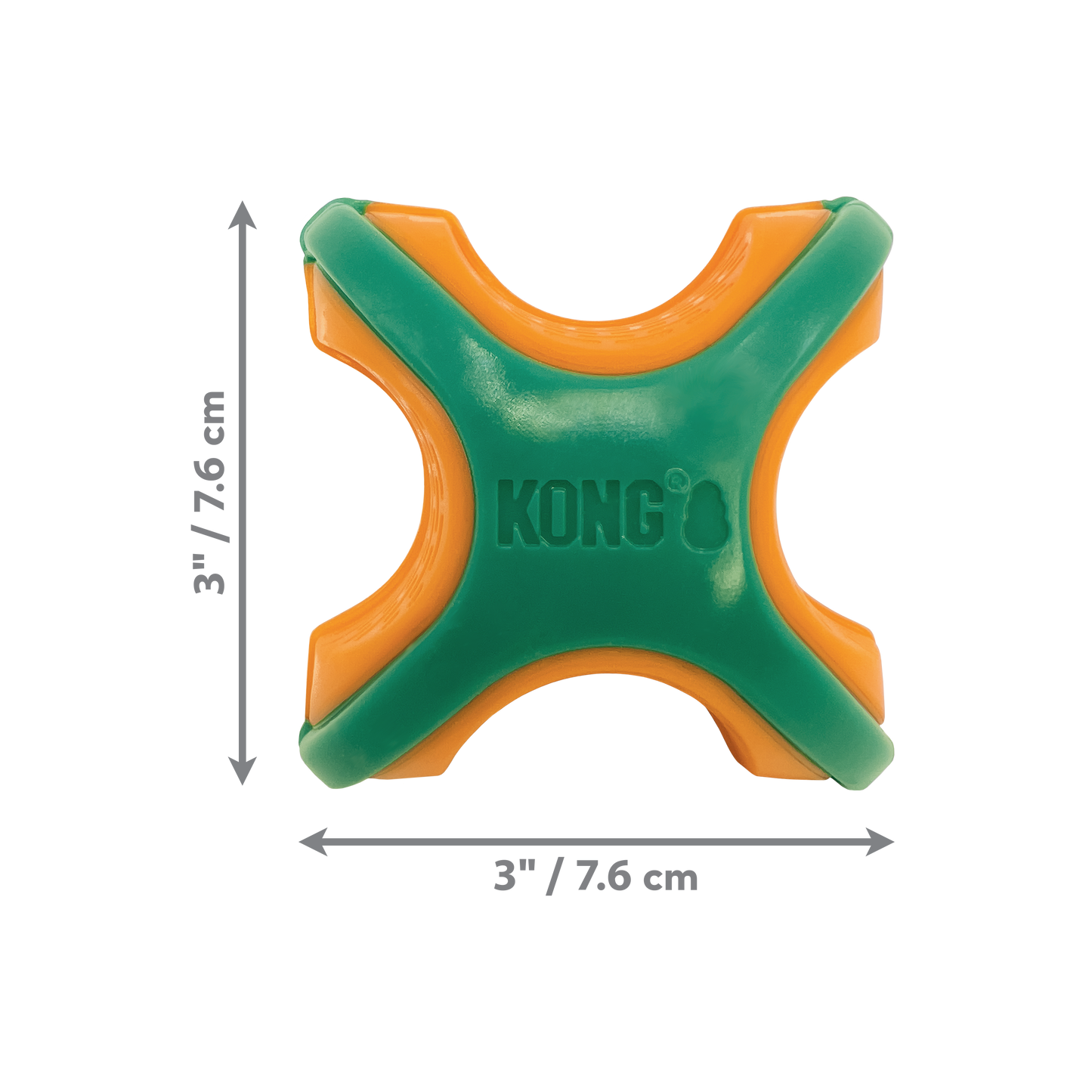 KONG Rambler Rattlez Dog Toy X-Ball Large 035585503790
