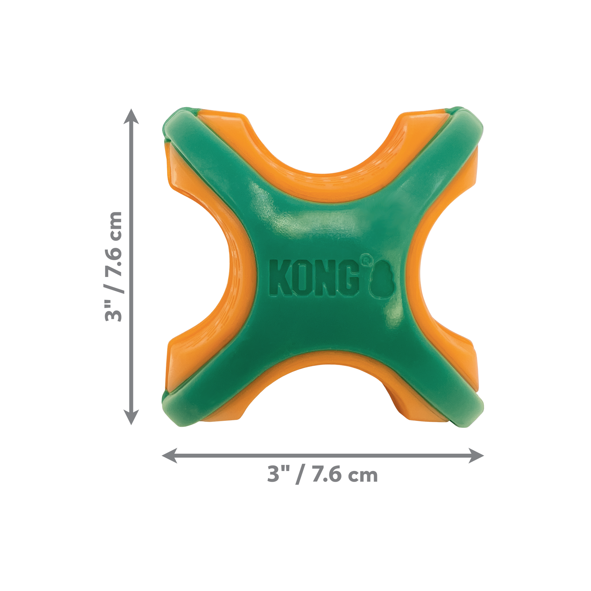 KONG Rambler Rattlez Dog Toy X-Ball Large 035585503790