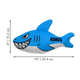 KONG Maxx Friends Dog Toy Shark Medium 035585523477