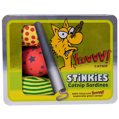 Yeowww! Stinkies Catnip Sardines Trio Cat Toy 812402000867