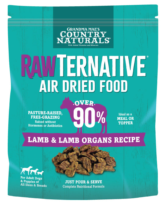 Grandma Mae's Country Naturals RawTernative Air Dried Dry Dog Food Lamb & Lamb Organs 3 lb 856235007655