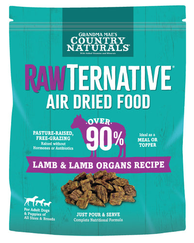 Grandma Mae's Country Naturals RawTernative Air Dried Dry Dog Food Lamb & Lamb Organs 3 lb 856235007655