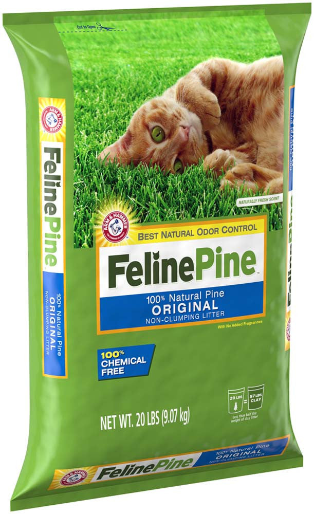 Feline Pine Original Non-Clumping Cat Litter 20 lb