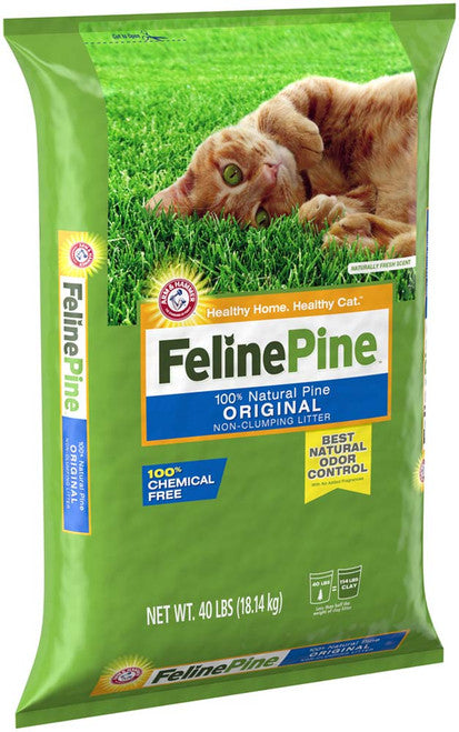 Feline Pine Original Non - Clumping Cat Litter 40 lb