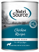 NutriSource Grain Free Canned Dog Food Chicken 12ea/12.3 oz 073893021230