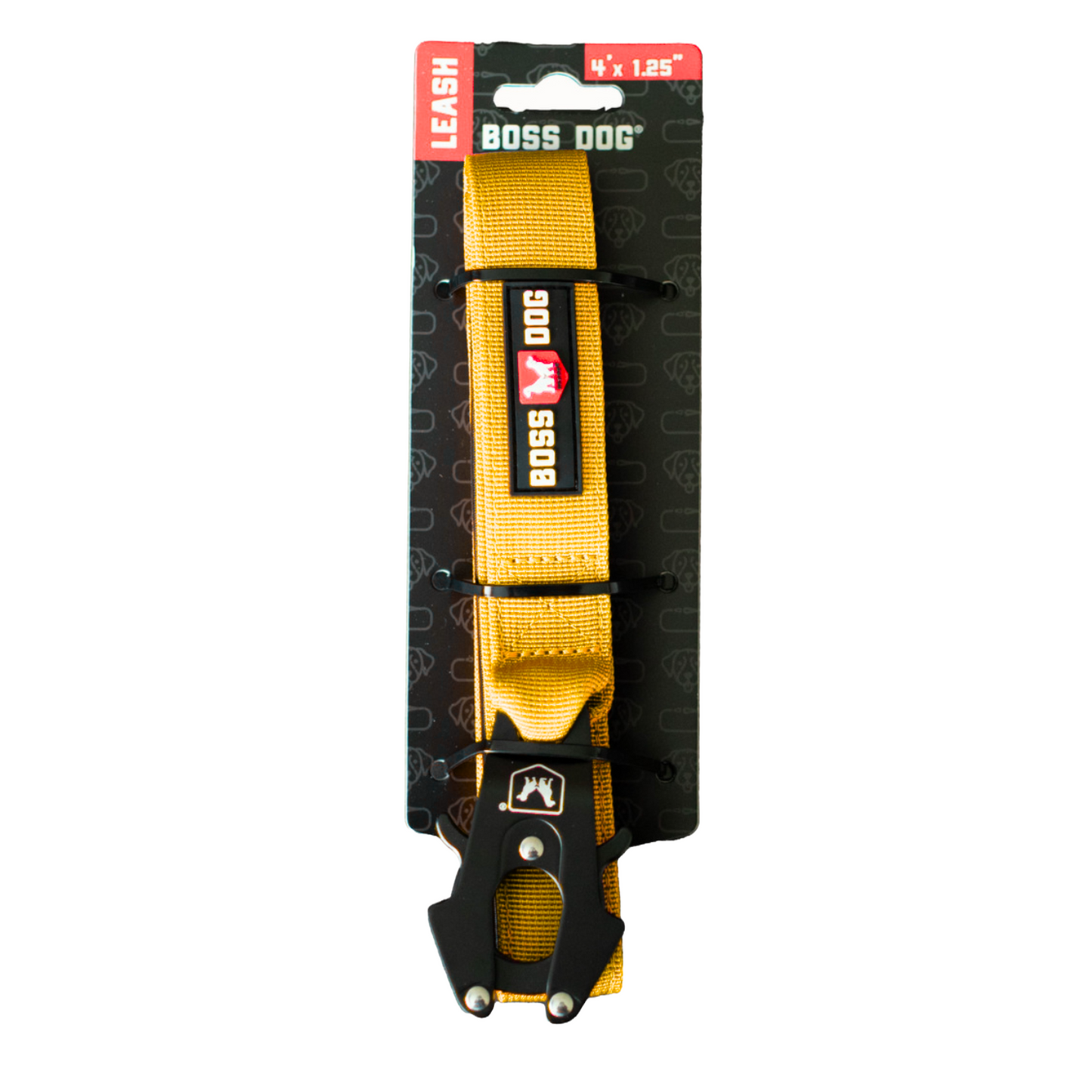 Boss Dog Tactical Dog Leash Yellow 4 ft 860011384519