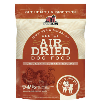 Redbarn Pet Products Air Dried Gut Support Dry Dog Food Chicken & Turkey 2 lb 785184120415