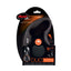 Flexi Classic Duo Cord Dog Leash Black 16ft MD up to 44lb