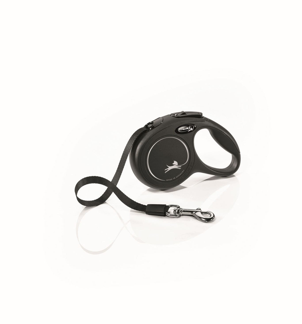 Flexi Flexi Classic Nylon Cord Dog Leash Black 10ft XS up to 26lb