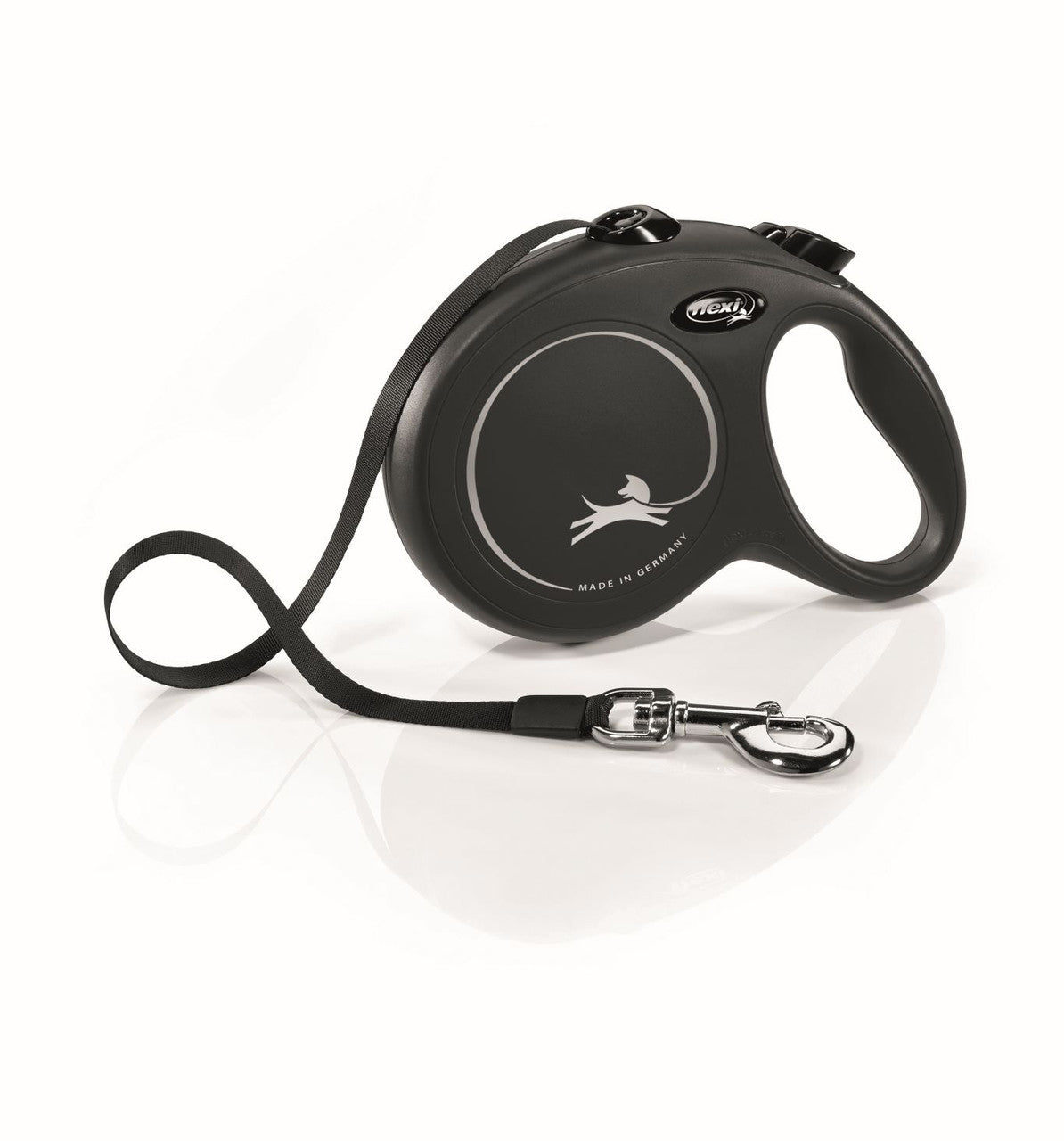 Flexi Flexi Classic Nylon Cord Dog Leash Black 16ft LG up to 132lb