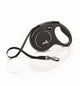 Flexi Classic Nylon Cord Dog Leash Black 16ft MD up to 55lb