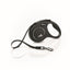Flexi Classic Nylon Cord Dog Leash Black 16ft SM up to 33lb