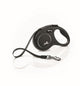 Flexi Classic Nylon Cord Dog Leash Black 16ft SM up to 33lb