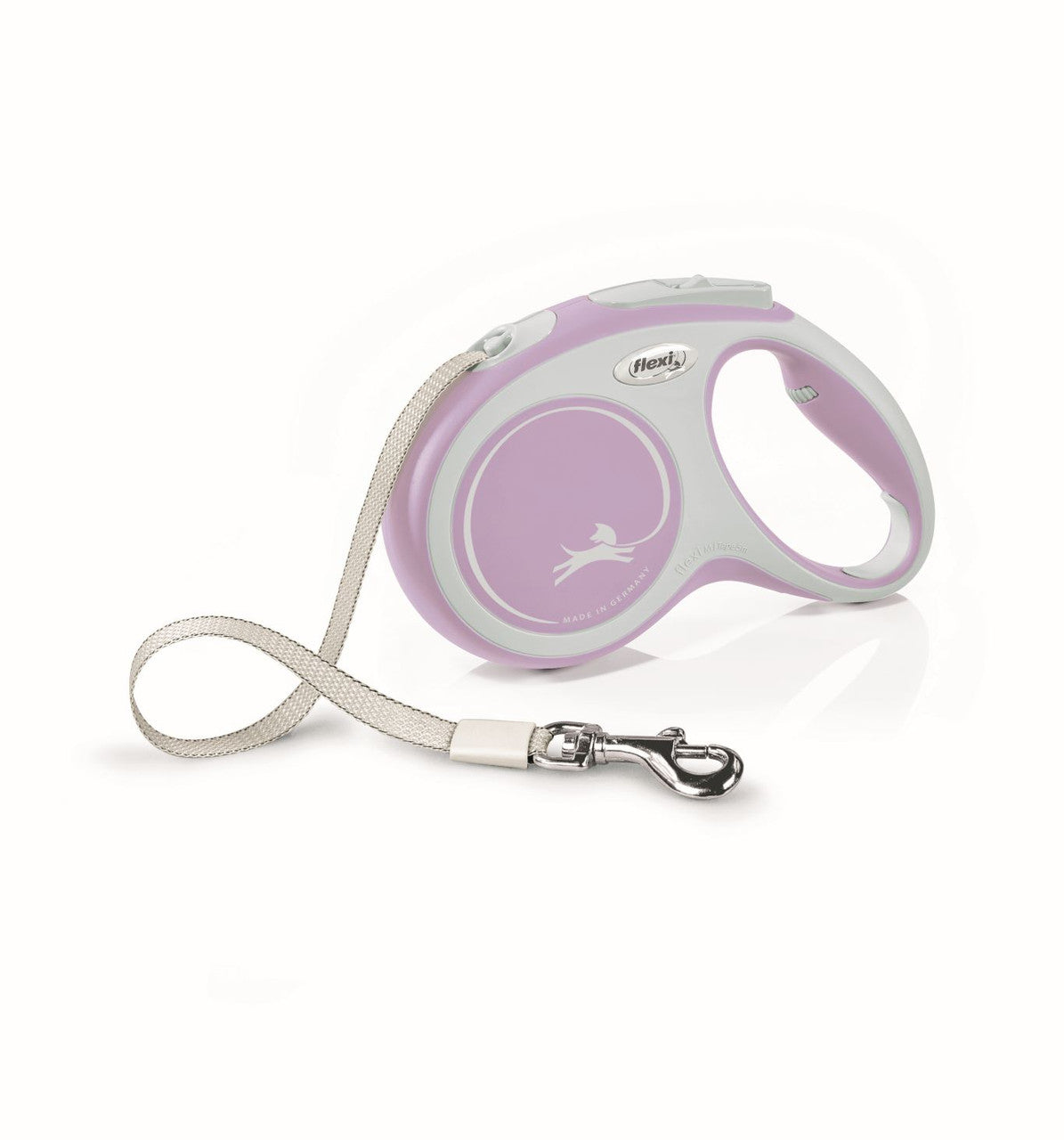 Flexi New Comfort Retractable Tape Dog Leash Pink 16ft MD up to 55lb