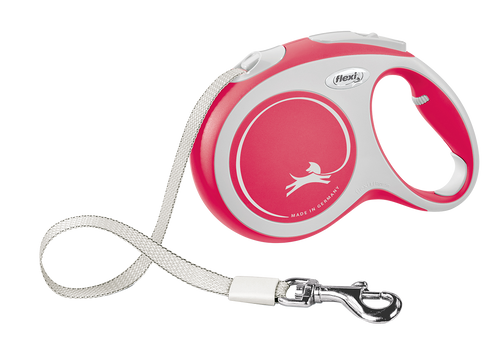 Flexi New Comfort Retractable Tape Dog Leash Red 16ft LG up to 132lb